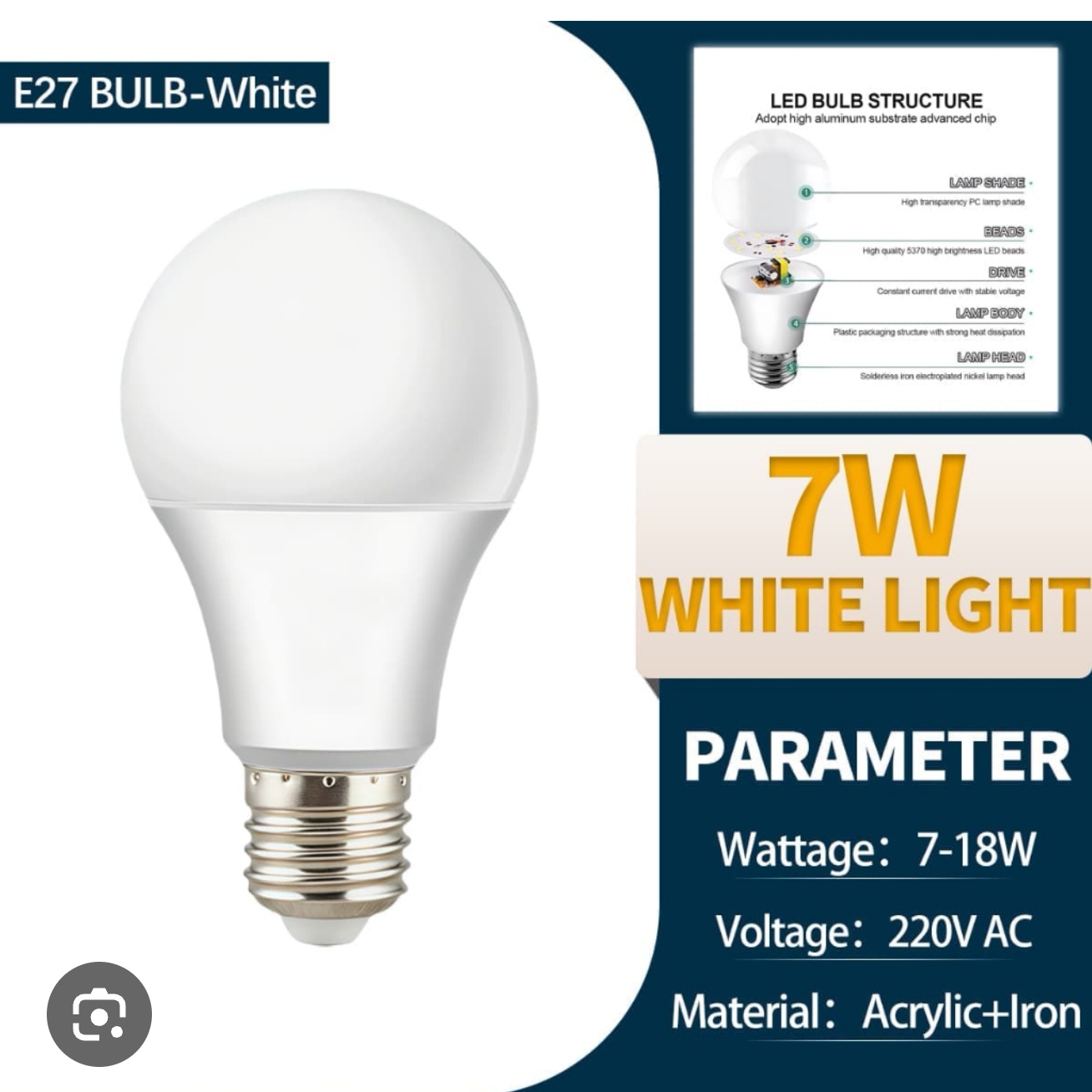 Lampa led 7W